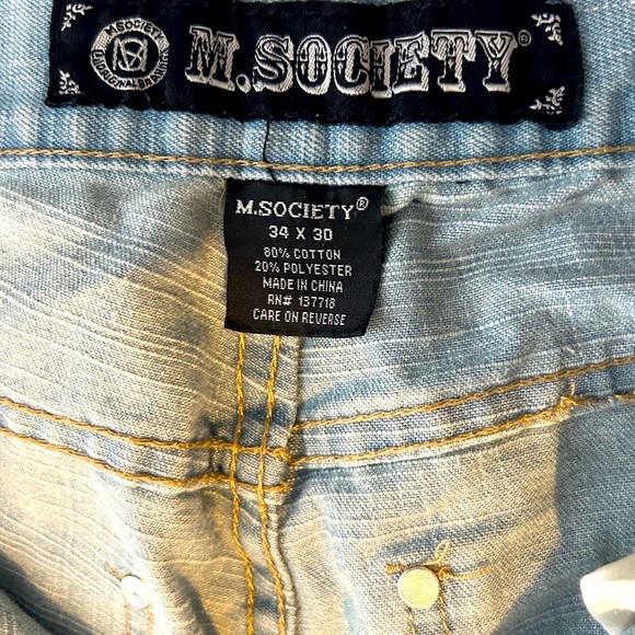 Vintage blue Jeans size 34/30 - Picture 4 of 7